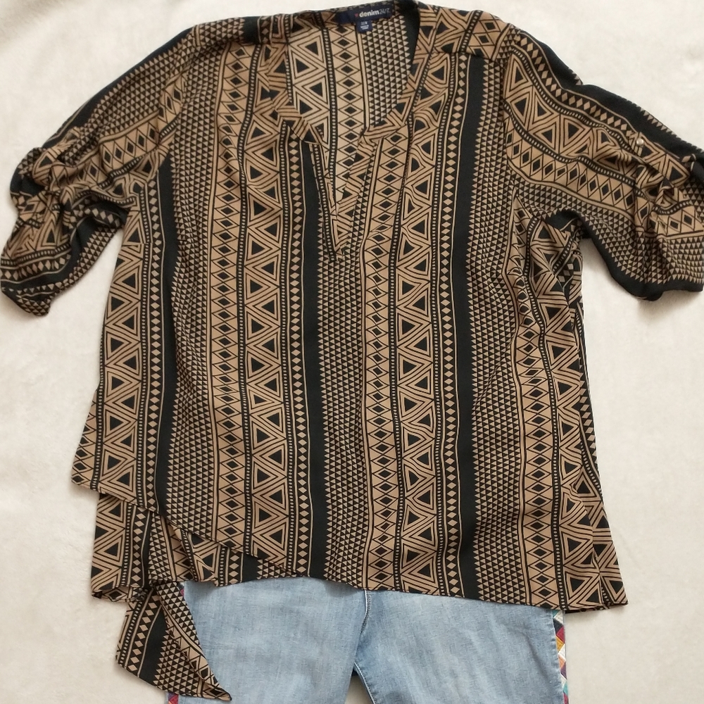 Denim 24/7 Asymmetrical Top